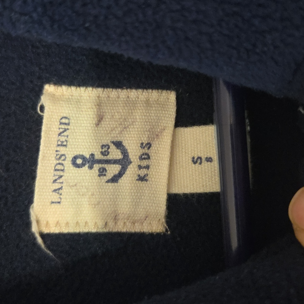 Landsend Fleece Pea Coat (8) - Picture 4 of 5